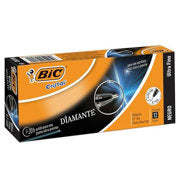 BIC - Bolígrafo BIC Cristal Precisión y Suavidad Punto Ultra Fino 0.7mm Color Negro C/12+1 Pzas