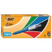BIC - Bolígrafo BIC 4 Colores Punto Mediano 1.0mm C/6 Pzas