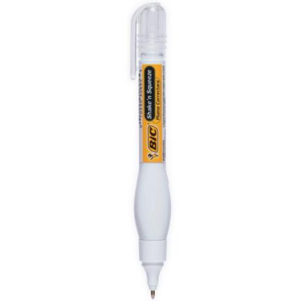 BIC - Corrector Líquido BIC Shake n Squeeze Tipo Pluma 8ml C/12 Pzas