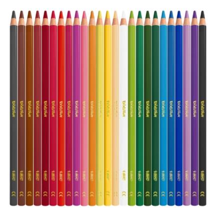 BIC - Colores BIC Evolution Largos Mina Gruesa 4mm C/24 Pzas