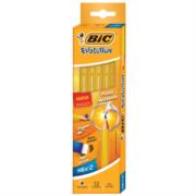 BIC - Lápiz BIC Evolution HB2 Hexagonal Amarillo C/12 Pzas