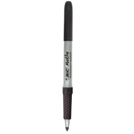 BIC - Marcador Permanente BIC Intensity Punta Fina 1.1mm Color Negro C/12 Pzas