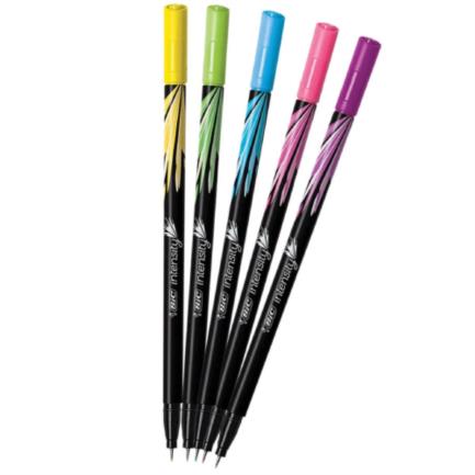 BIC - Rotulador BIC Intensity Extra Fino Colores Surtidos C/5 Pzas