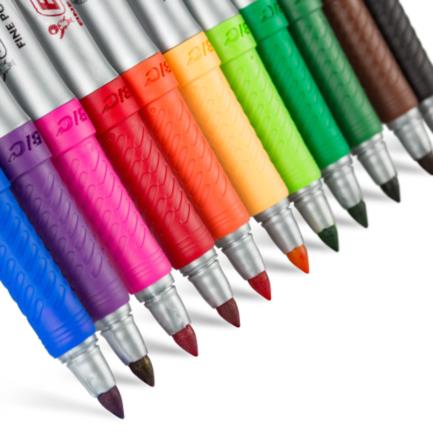 BIC - Marcador Permanente BIC Intensity Punta Fina Colores Surtidos C/36 Pzas