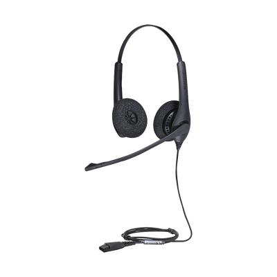 JABRA - Jabra Biz 1500 Duo, auricular profesional con cancelación de ruido, ideal para contact center con conexión QD (1519-0157)