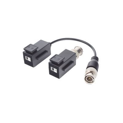 HILOOK BY HIKVISION - Kit de Transceptor (Balluns) TURBOHD con Boton Push / Hasta 8 MP (4K) / 100% Cobre / Soporta HD-TVI / AHD / CVI / CVBS / Audio por Coaxitron / Datos para Menu de Configurar de Cámaras