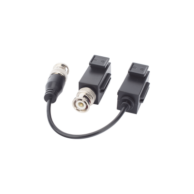 HILOOK BY HIKVISION - Kit de Transceptor (Balluns) TURBOHD con Boton Push / Hasta 8 MP (4K) / 100% Cobre / Soporta HD-TVI / AHD / CVI / CVBS / Audio por Coaxitron / Datos para Menu de Configurar de Cámaras