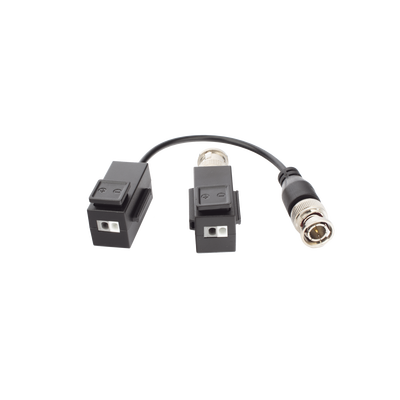 HILOOK BY HIKVISION - Kit de Transceptor (Balluns) TURBOHD con Boton Push / Hasta 8 MP (4K) / 100% Cobre / Soporta HD-TVI / AHD / CVI / CVBS / Audio por Coaxitron / Datos para Menu de Configurar de Cámaras
