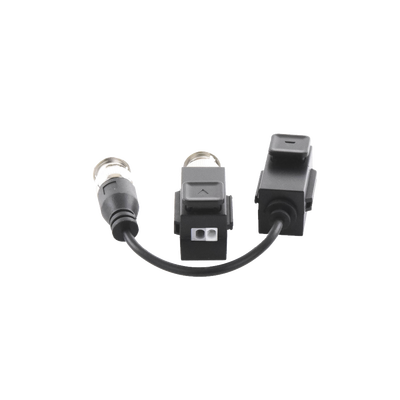 HILOOK BY HIKVISION - Kit de Transceptor (Balluns) TURBOHD con Boton Push / Hasta 8 MP (4K) / 100% Cobre / Soporta HD-TVI / AHD / CVI / CVBS / Audio por Coaxitron / Datos para Menu de Configurar de Cámaras
