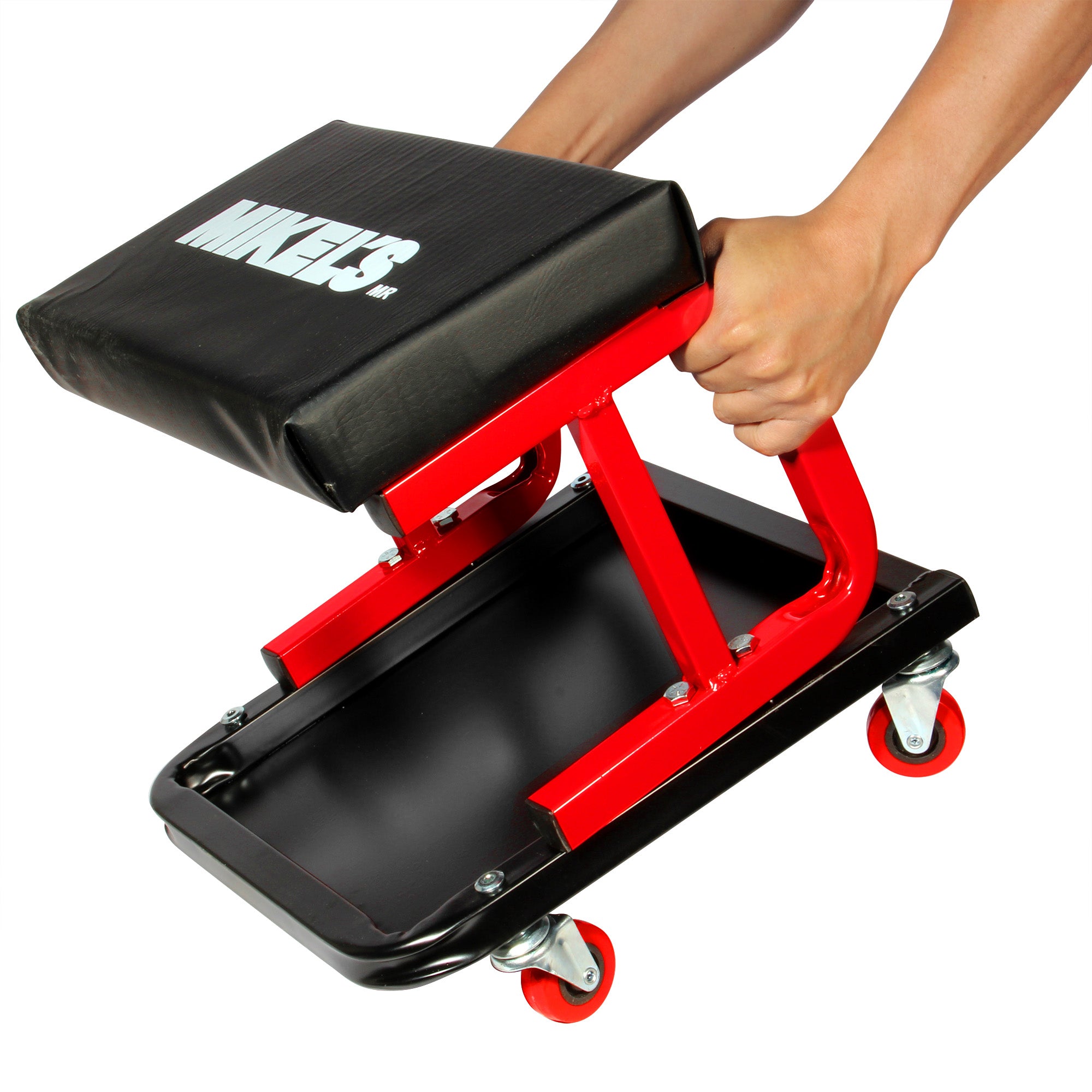 Banco con depósito para herramientas 4 ruedas (130 kgs)