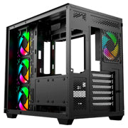 BALAM RUSH - Gabinete Gamer Balam Rush Media Torre Tank Master 9600 TB USB C 3.1/USB 3.0/USB 2.0/Audio Fan ARGB Negro