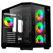 BALAM RUSH - Gabinete Gamer Balam Rush Media Torre Tank Master 9600 TB USB C 3.1/USB 3.0/USB 2.0/Audio Fan ARGB Negro
