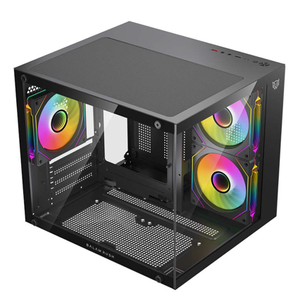 BALAM RUSH - Gabinete Gamer Balam Rush Compact Mini Torre Tank Glow Plus 3700 Negro