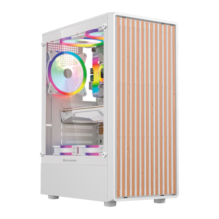 BALAM RUSH - Gabinete Gamer Balam RushCompact Media Torre Dragonfly Wood GM580 Balam Rush / Blanco