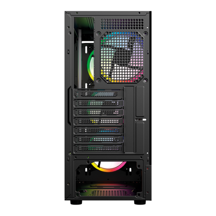 BALAM RUSH - Gabinete Gamer Balam Rush Compact Media Torre Dragonfly Ventra GM570 / Negro