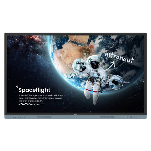 BENQ - Pantalla BenQ 75" RM7504 Interactiva IR Anti-Germenes 4K UHD 3840x2160 50 Puntos Touch Android 13