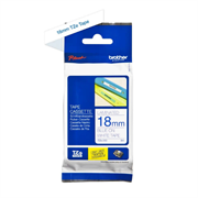 BROTHER - Cinta Brother TZ-243 Laminada Azul Sobre Blanco 18mmx8m PT300/310B/330/530