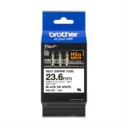 BROTHER - Cinta Brother HSE251 Termorretráctil Texto Negro Sobre Fondo Blanco 23.6mmx1.5m