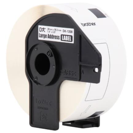 BROTHER - Etiquetas Brother DK1208 Precortada Papel Blanco  38mmx90.3mm 400 Etiquetas