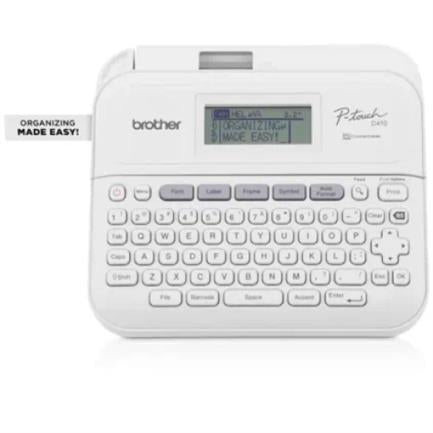 BROTHER - Rotulador Electrónico Brother P-Touch PTD410 Inalámbrico 180 dpi Laminado Transferencia Térmica Escritorio