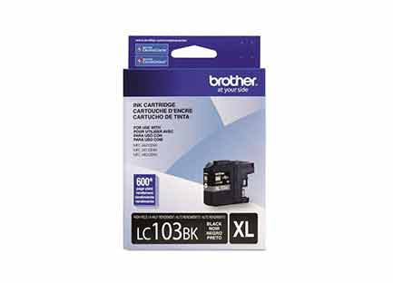 BROTHER - Tinta Brother LC103BK Rendimiento 600 Páginas Color Negro