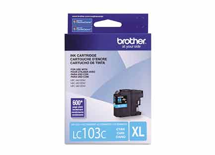 BROTHER - Tinta Brother LC103C Rendimiento 600 Páginas Color Cian