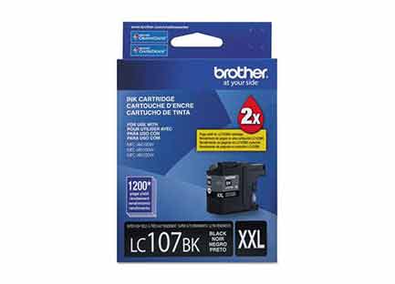 BROTHER - Tinta Brother LC107BK Rendimiento 1200 Páginas Color Negro
