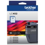 BROTHER - Tinta Brother LC402BK Alto Rendimiento Hasta 550 Páginas Color Negro