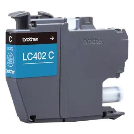 BROTHER - Tinta Brother LC402C Alto Rendimiento Hasta 550 Páginas Color Cian