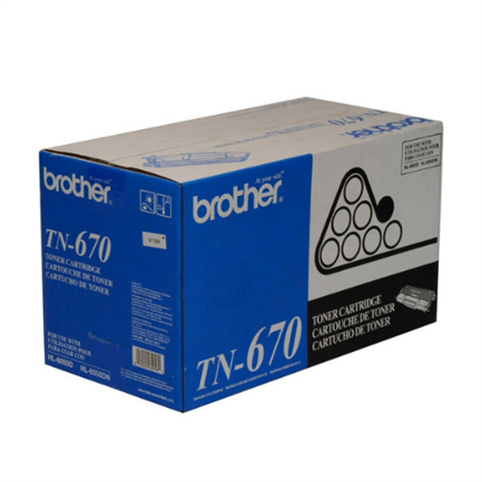 BROTHER - Tóner Brother TN-670 Rendimiento 7500 Páginas HL6050 Color Negro