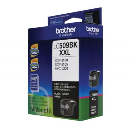 BROTHER - Tinta Brother LC509BK Súper Alto Rendimiento Hasta 2400 Páginas Color Negro