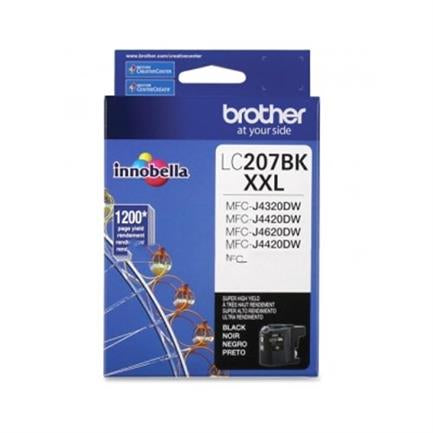 BROTHER - Tinta Brother LC207BK Rendimiento 1200 Páginas MFCJ4420DW MFCJ4620D Color Negro