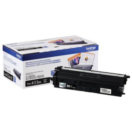 BROTHER - Tóner Brother TN433BK Rendimiento 4500 Páginas MFCL8900CDW Color Negro