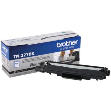 BROTHER - Tóner Brother Genuine TN-227BK Alto Rendimiento 3000 Páginas Color Negro