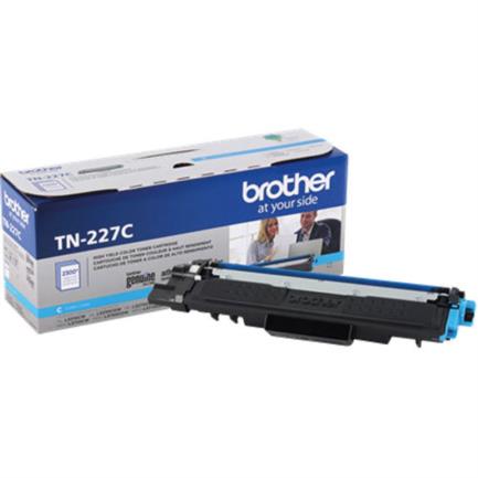 BROTHER - Tóner Brother Genuine TN-227C Alto Rendimiento 2300 Páginas Color Cian