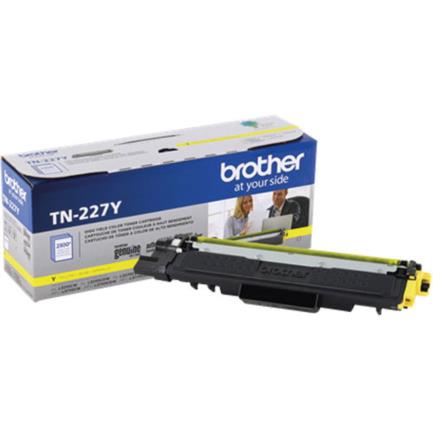 BROTHER - Tóner Brother Genuine TN-227Y Alto Rendimiento 2300 Páginas Color Amarillo