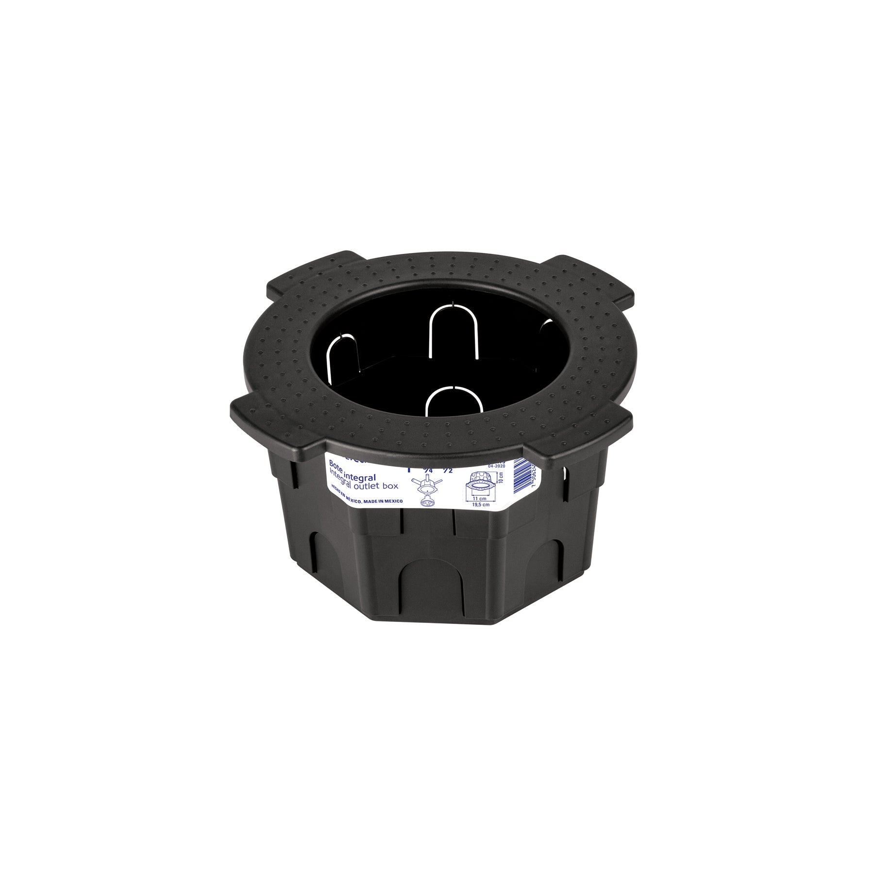Bote integral de 10 cm, aro interno de 11 cm, Volteck