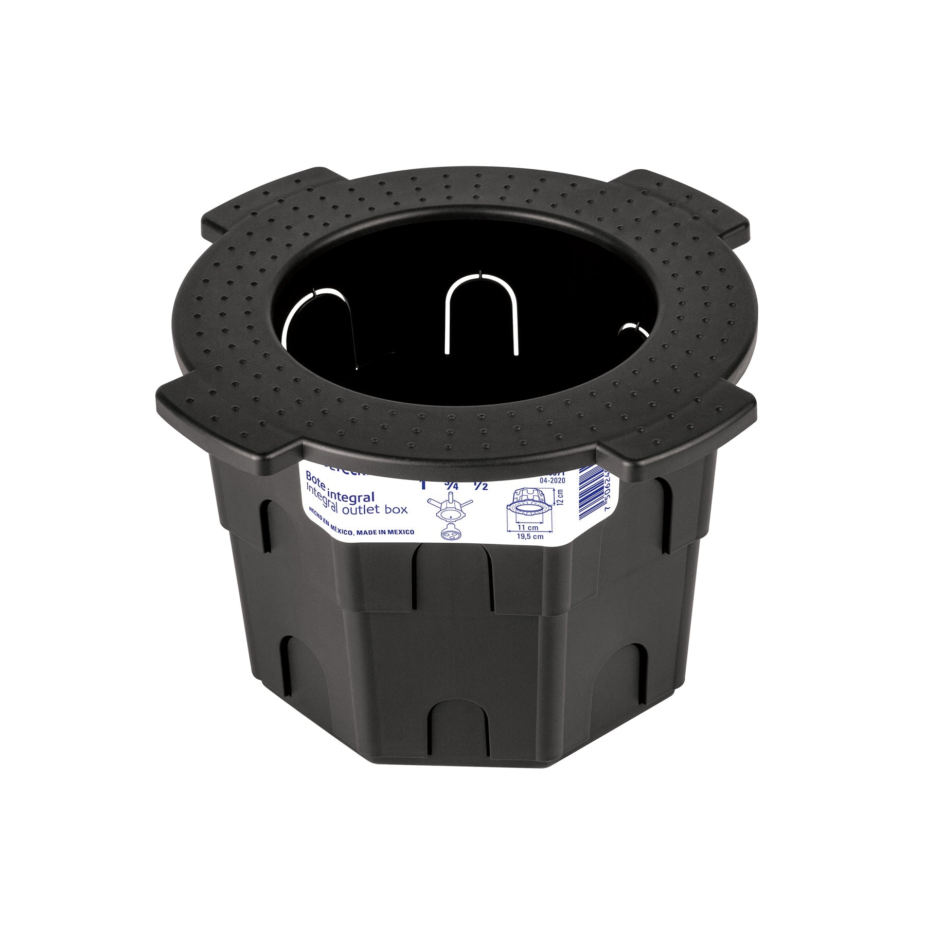 Bote integral de 12 cm, aro interno de 11 cm, Volteck