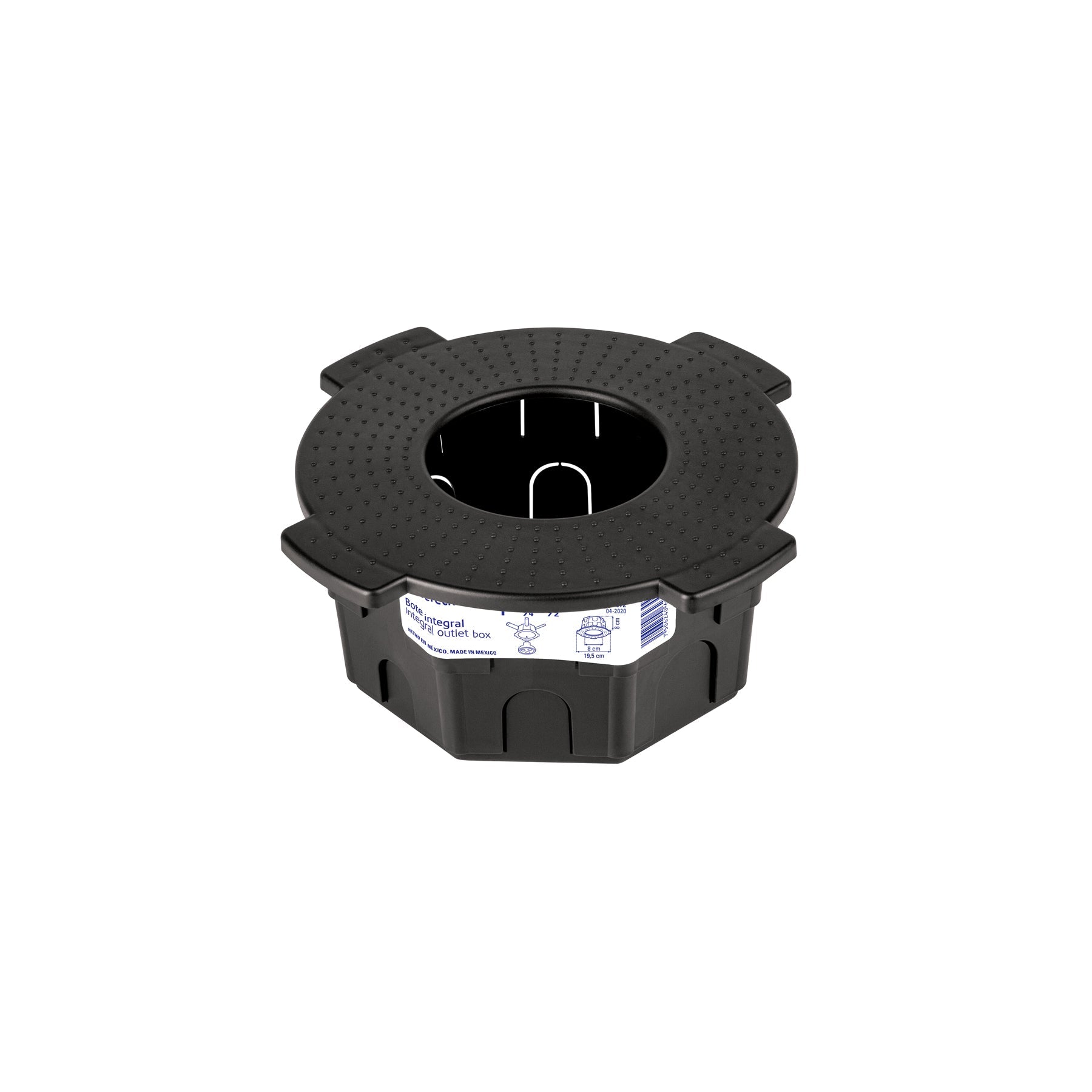 Bote integral de 8 cm, aro interno de 8 cm, Volteck