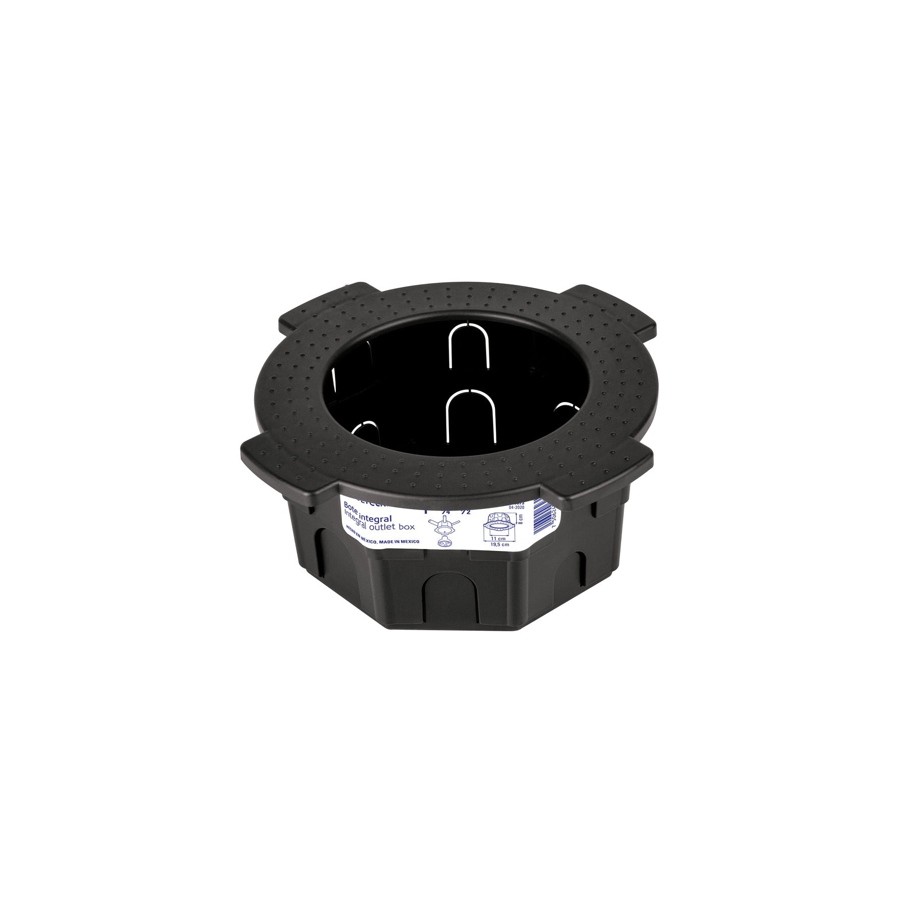 Bote integral de 8 cm, aro interno de 11 cm, Volteck