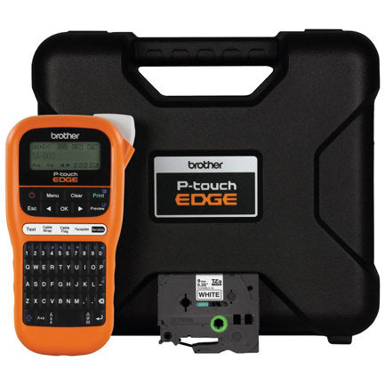 BROTHER - Rotulador Brother P-Touch Edge PT-E110 Impresora Etiquetas Transferecnia Termica 180x180 DPI Naranja