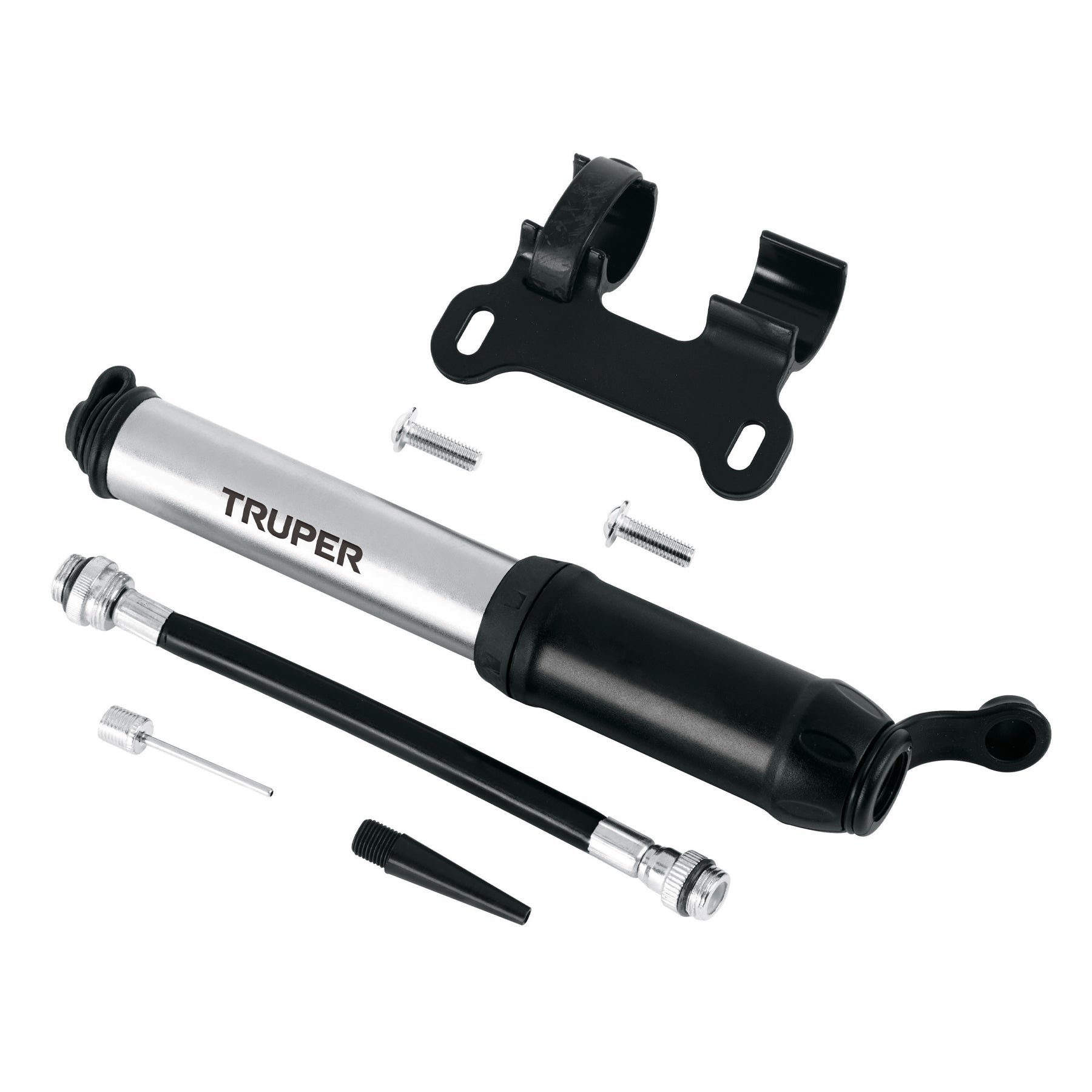 Mini bomba manual para bicicleta, abatible, 75 PSI, TRUPER