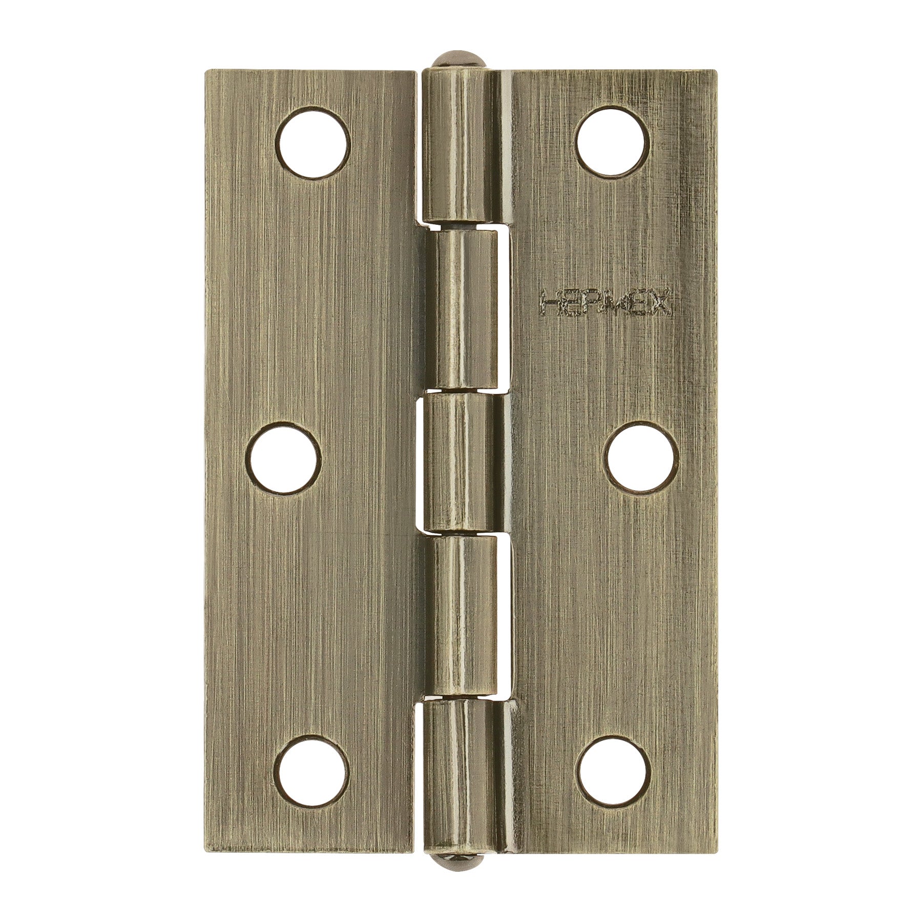 Bisagra rectangular 2-1/2' laton antiguo, HERMEX