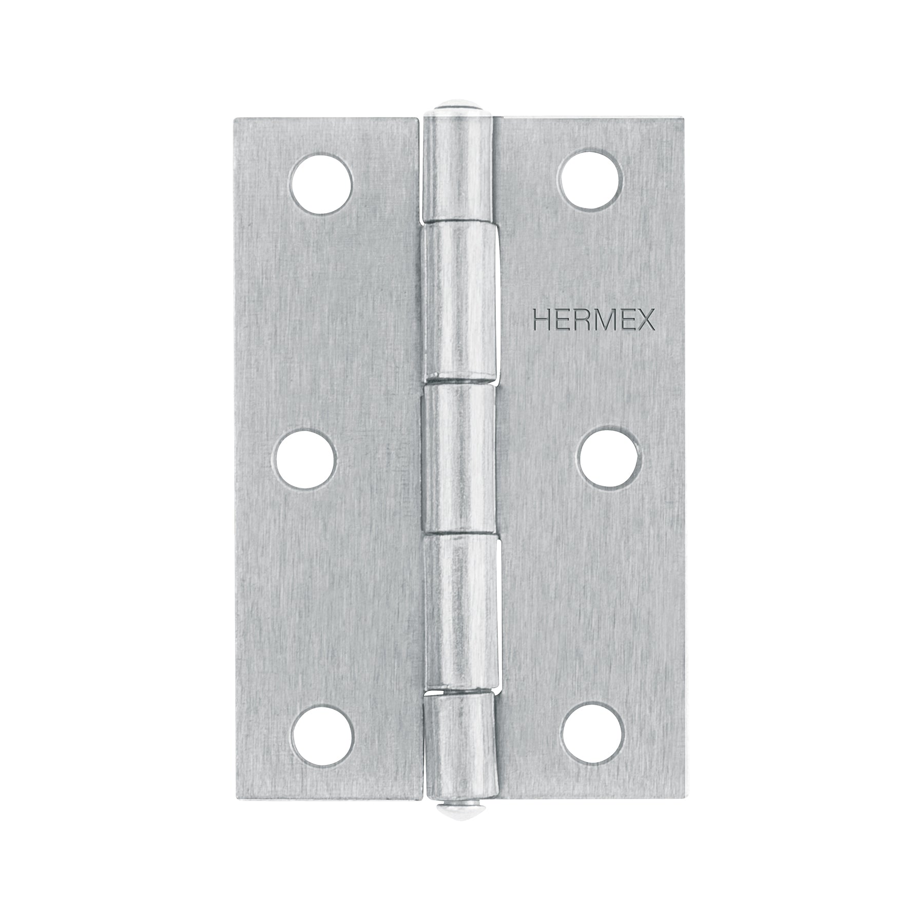 Bisagra rectangular 3' acero pulido, HERMEX