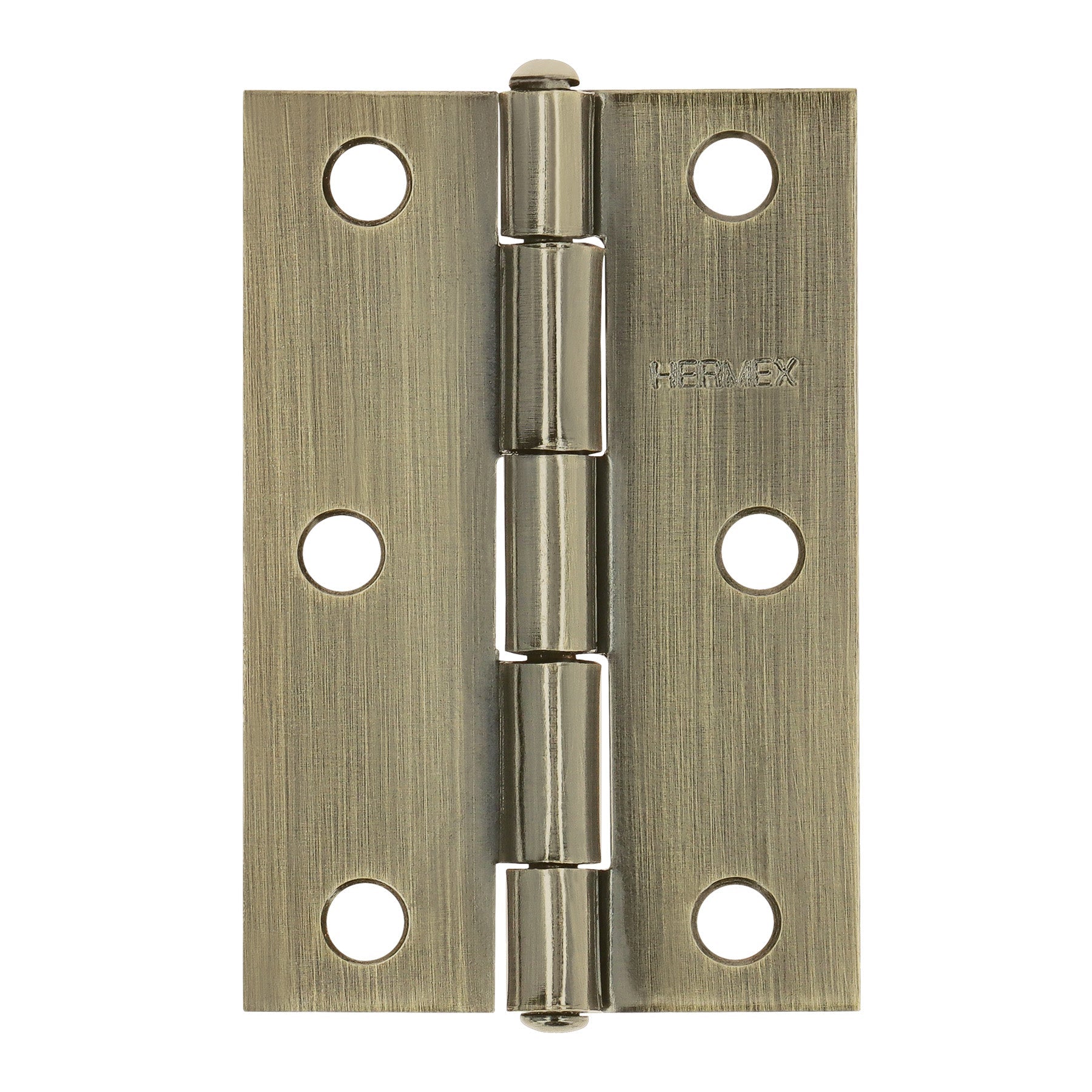 Bisagra rectangular 3' laton antiguo, HERMEX