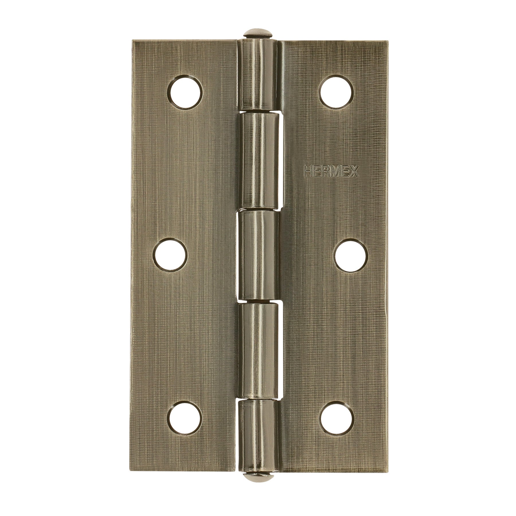 Bisagra rectangular 3-1/2' laton antiguo, HERMEX