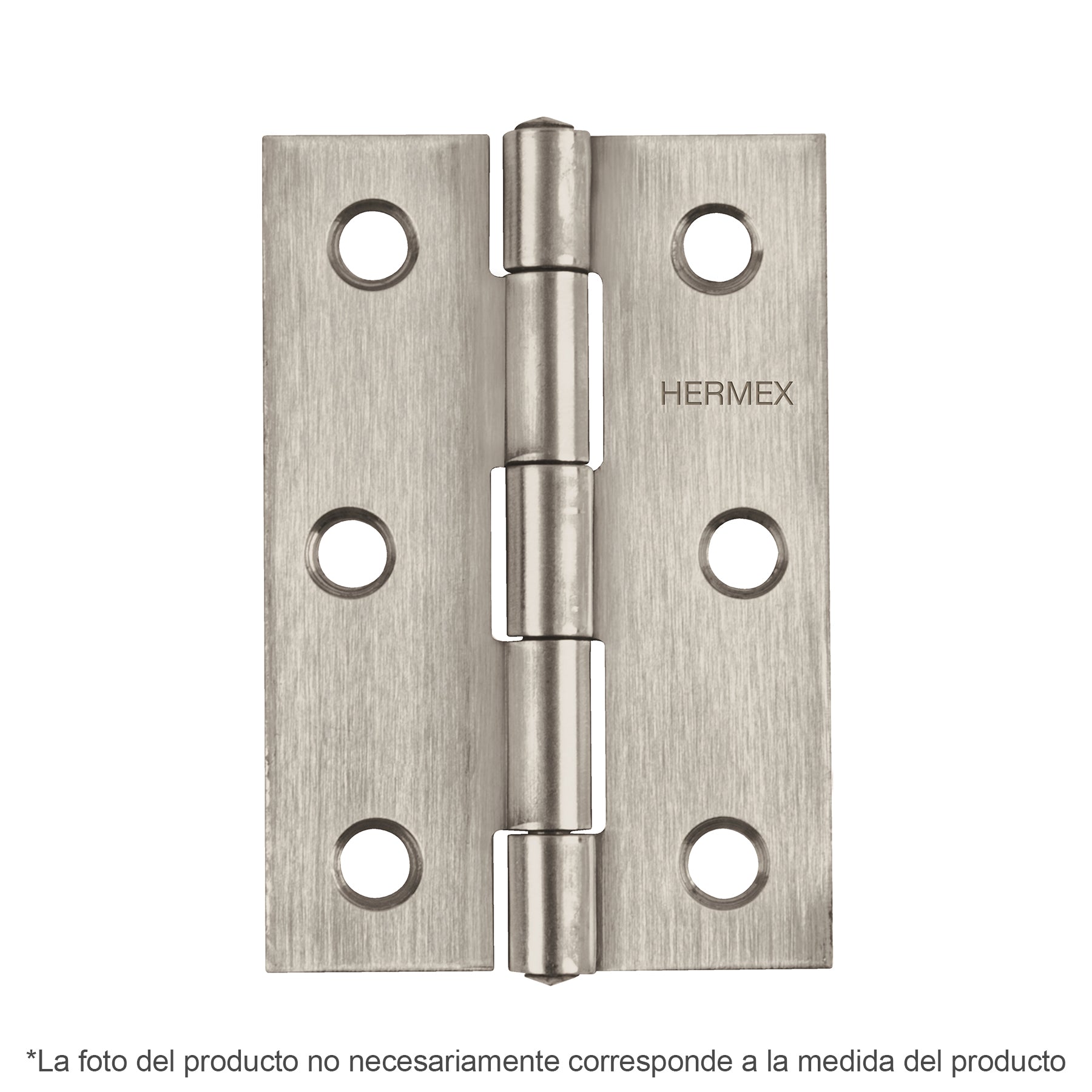Bisagra rectangular 3-1/2' acero inoxidable, HERMEX