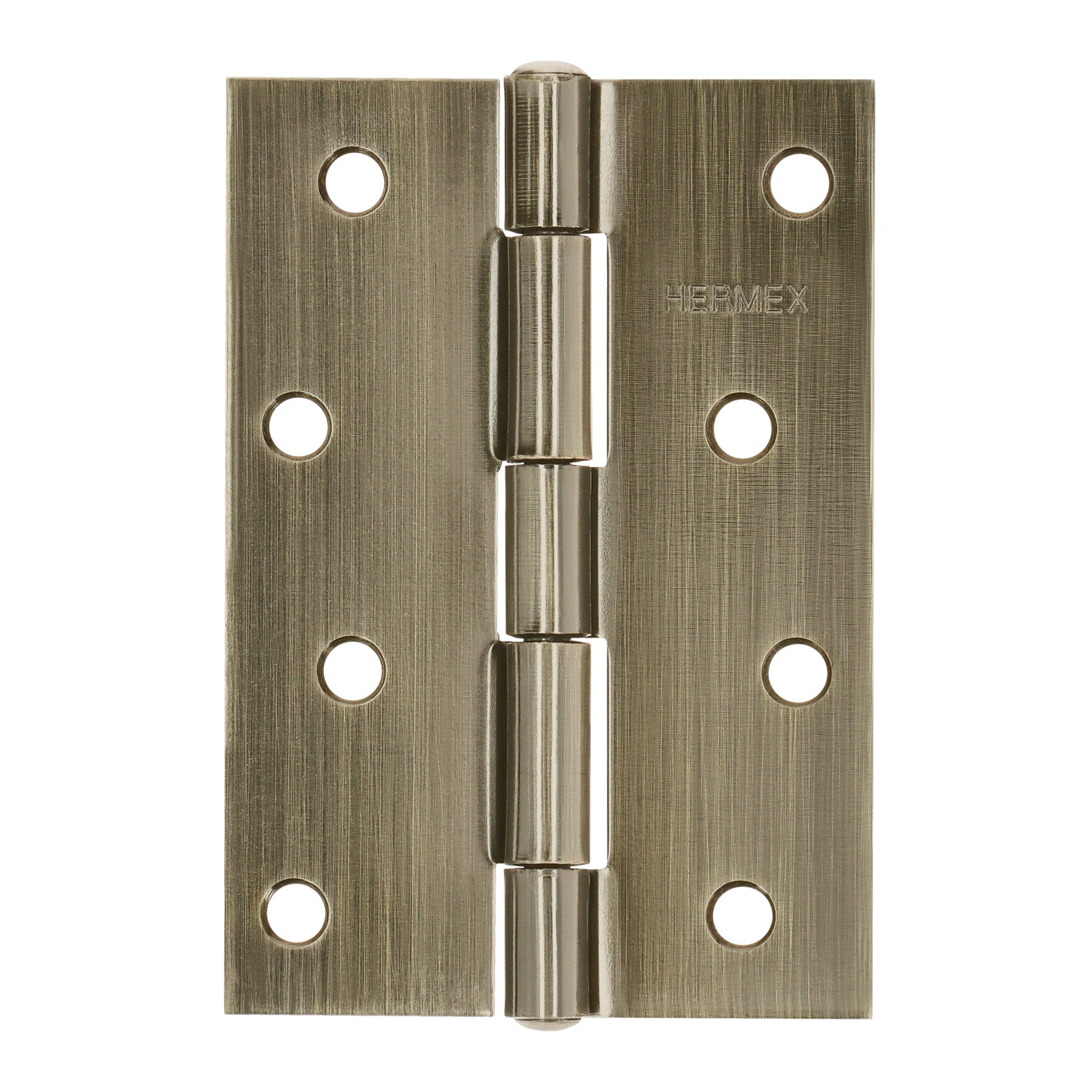 Bisagra rectangular 4' laton antiguo, HERMEX