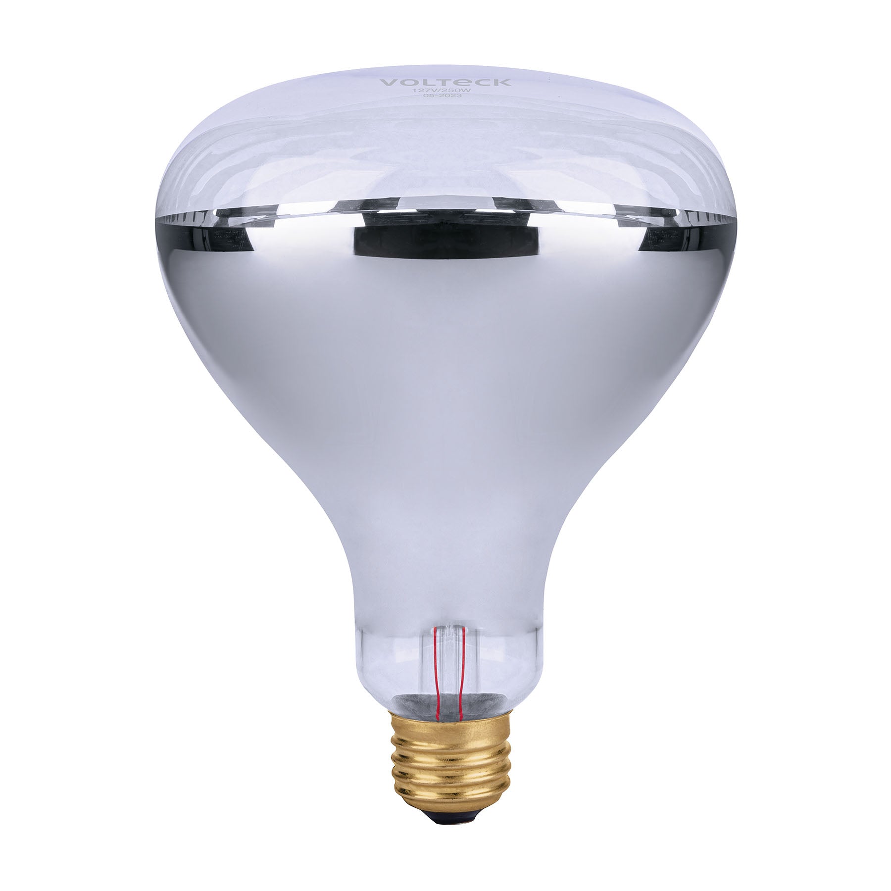 Lampara incandescente de calor, BR40 250 Watts, transparente