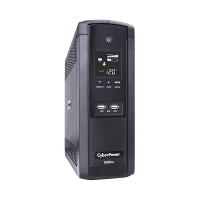 CYBERPOWER - UPS de 1500 VA/900 W, Topología Línea Interactiva, Entrada 120 Vca NEMA 5-15P, Tipo Torre, Con 12 Tomas NEMA 5-15R, 5 años de garantía